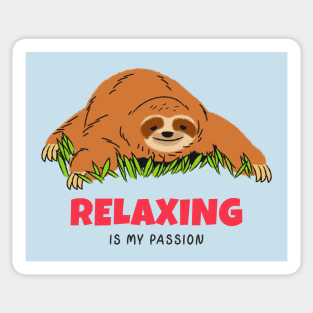 Relax Chill Out Relaxing Sloth Sticker